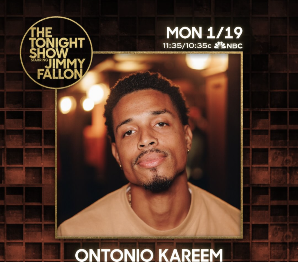 Jimmy Fallon features a headliner we had, and one of last year's favorite comedians, Ontonio Kareem!